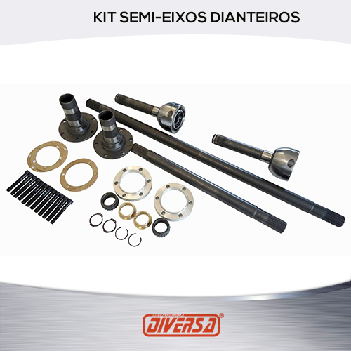 KIT SEMI-EIXO DIANTEIRO DIFERENCIAL DANA 44 COM HOMOCINETICA DE TOYOTA