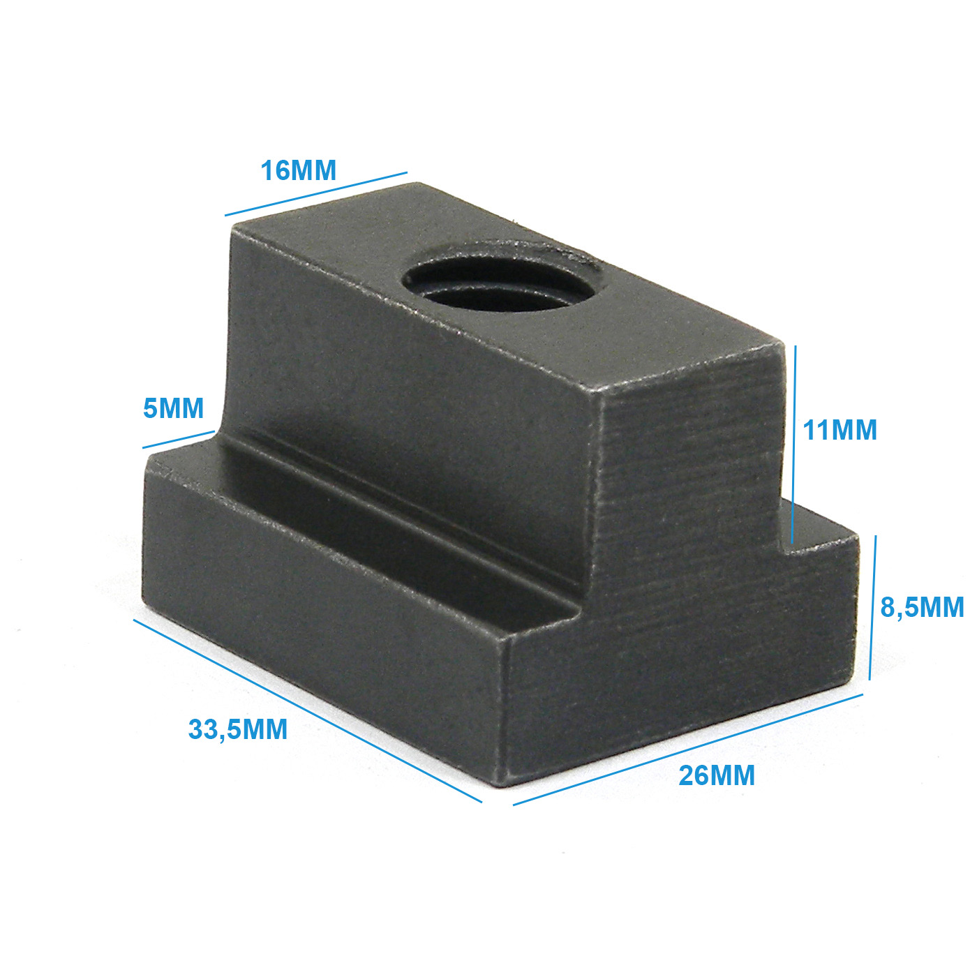 Porca T Barramento Furadeira Kone KFF30 26x33,5x19,5 1/2"